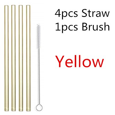 4/10PC Special Fine Curved Glass Straight Bend  Drinking Glass Straws Reusable Eco-friendly With Cleaning Brush
