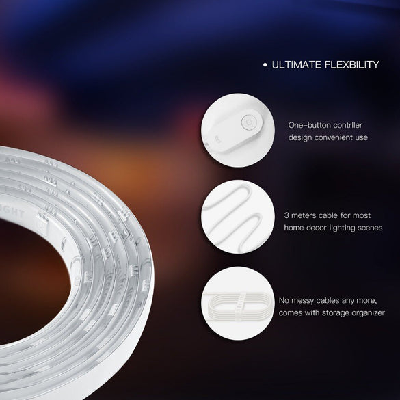 Yeelight Smart Light Strip Plus 2m LED RGB WiFi APP Smart Home Decor Light Work With Alexa Google Assistant Homekit