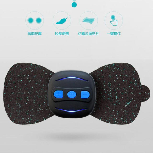 Dropshipping Portable Charging Massager Mini Massage Stickers Neck Stickers Cervical Vertebra Physiotherapy Instrument
