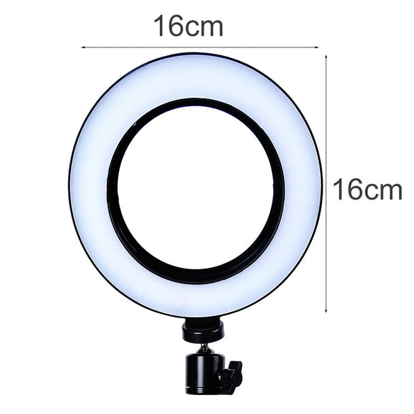 24 LED 480LM 1.8 M Makeup Selfie Ring Lamp Photographic Lighting With Tripod Phone Holder USB Plug Photo Studio  Light 