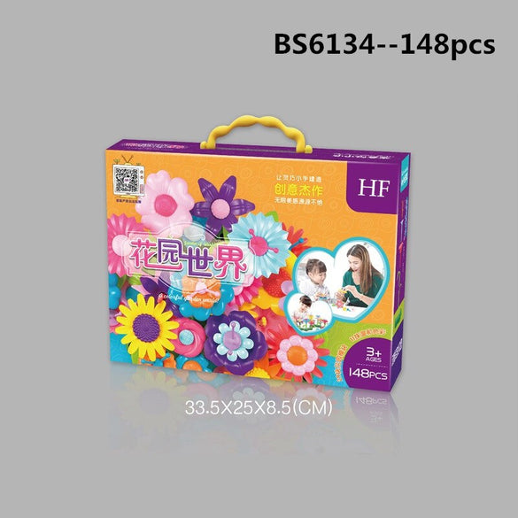 148pcs Building toys Bouquet Floral Arrangement block Playset - Construction Toys For girl,Creative Fine Development Chirldren G