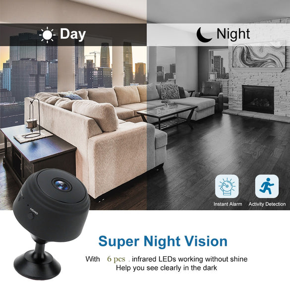 A9 1080P Wifi Mini Camera, Home Security P2P Camera WiFi, Night Vision Wireless Surveillance Camera, Remote Monitor Phone App