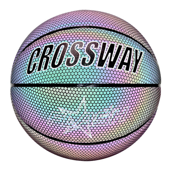 Luminous Basketball Sports Synthetic Court Personalized cement floor Holographic Basketball Birthday Present Glowing Basketball