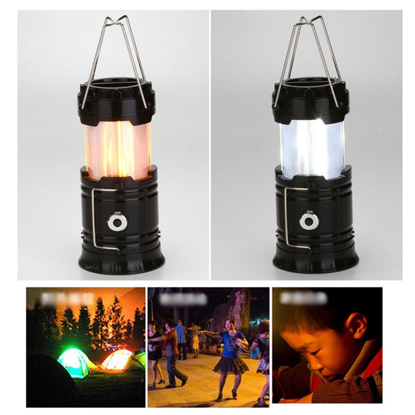 Portable LED Lantern Camping Light 2 Colors Ultra Bright Hand Emergency Lamp Outdoor Lanterna Tent Lights Flashlight Use 3*AAA