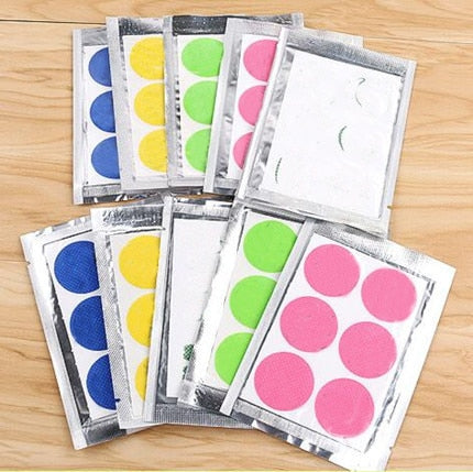 60pcs/bag Mosquito Stickers DIY Mosquito Repellent Stickers Patches Cartoon Smiling Face Drive Repeller
