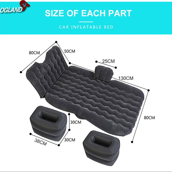 OGLAND Universal Car Back Seat Cover Air Inflatable Travel Bed Mattress For Vehicle New Design Sofa Outdoor Camping Cushion