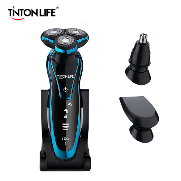 Rechargeable Electric Shaver Electric Beard Trimmer Shaving Machine for Men Beard Razor Wet-Dry Dual Use Washable