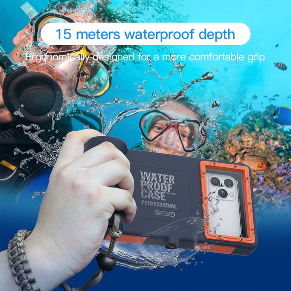 Professional Diving Case For iPhone 11 Pro Max X XR XS Max Case 15 Meters Waterproof Depth Cover For iPhone 6 6S 7 8 Plus Coque