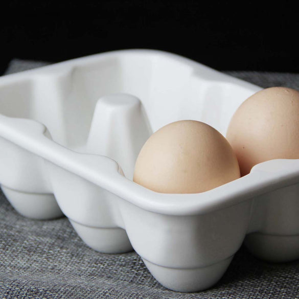 Creative ceramic 6 grid 12 grid egg tray Household kitchen refrigerator fresh egg storage box baking tableware baking egg tray