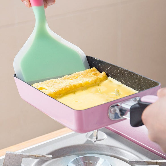 Stainless Steel Nonstick Frying Pan Handel Pancake Omelette Egg Pots and Pans Rectangle Cookware Set Deep Gas Induction