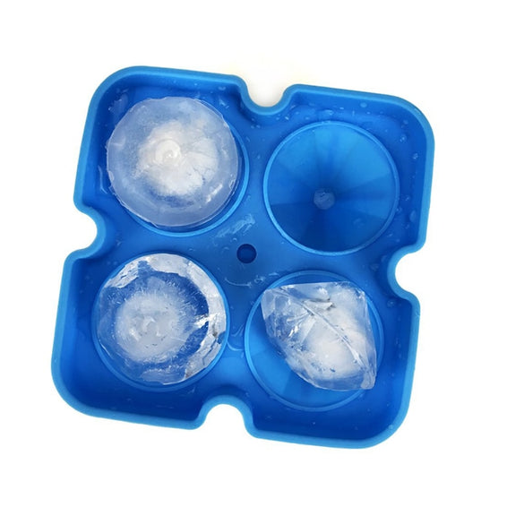 1Pc Silicone Ice Cube Maker 3D Diamond Shape Ice Mold Creative Ice Cube Tray Baking Mould Ice Cream Tools Kitchen Accessories
