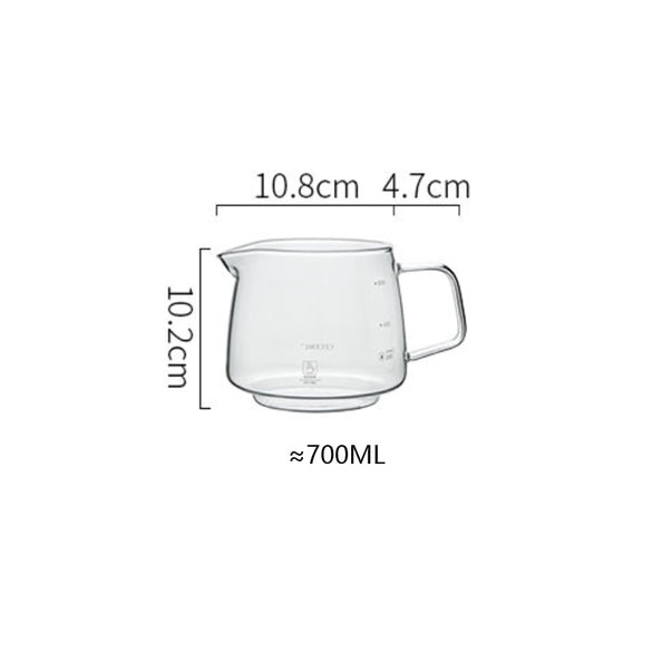 Hand brewed coffee filter set with V60 Glass Coffee pot hand brewing pots coffee pour over coffee kettle pot dripper stand cup