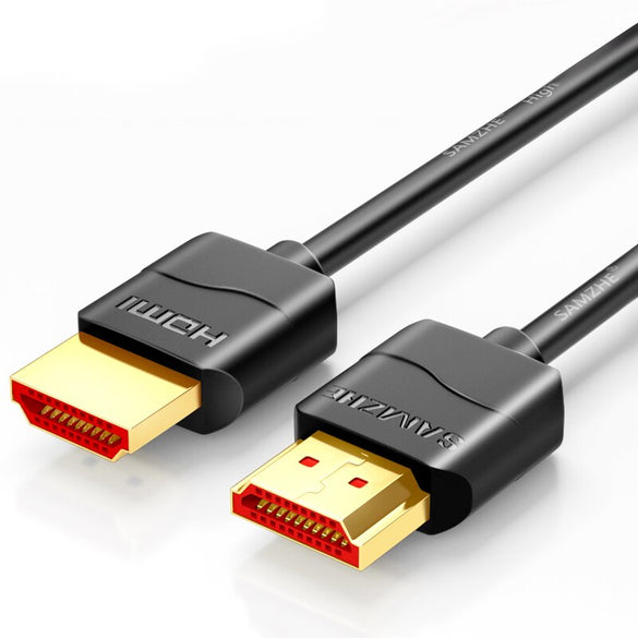 SAMZHE 4K HDMI 50/60Hz HDMI 2.0 Cable to Slim HDMI Cable for PS3 Projector HD LCD Apple Laptop TV Computer Cables