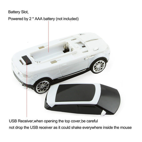 CHYI Wireless Car Shape Computer Mouse Usb Optical Mini 3d Ergonomic SUV Gaming Mice Portable PC Gamer Mause For Laptop Macbook
