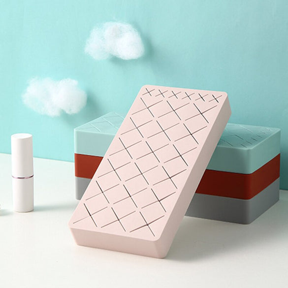 24 Grid Silicone Lipstick Storage Box Makeup Organizer Cosmetic Display Stand Make -up Brush Eyebrow Pencil Holder For Cosmetics