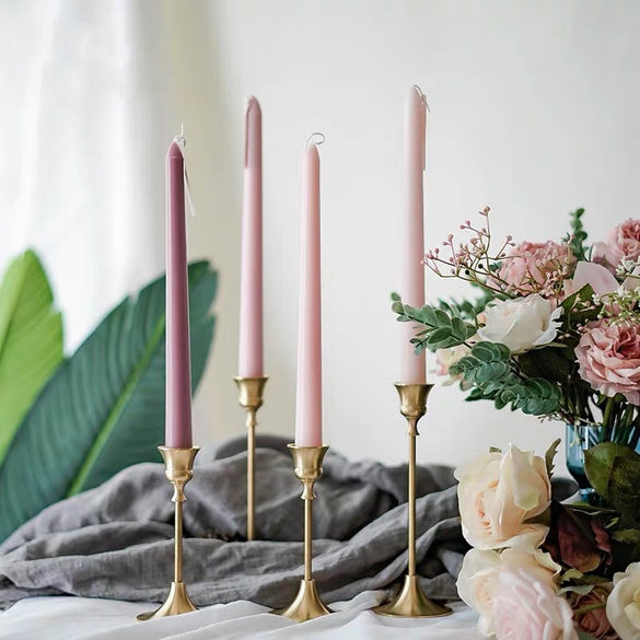 4PCS  multicolor soy wax candle Stick Wedding Birthday Festival table decor scented long candles Home decoration bougie