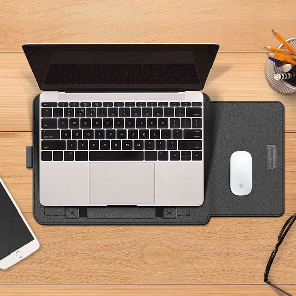 Laptop Bag PU Leather Sleeve Bag Case For Macbook Air Pro 13 15 Notebook Sleeve Bag For Macbook air 11 12 13.3 15.4 inch Case