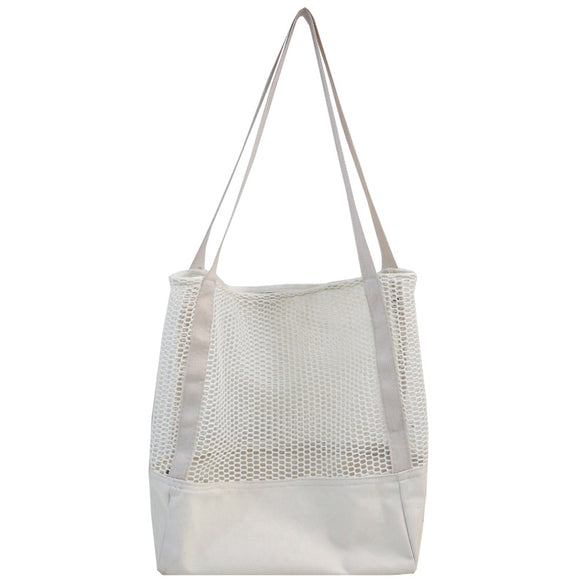 [BXX] 2020 New Pattern Women's Handbag Mesh Hollow Out Sandy Beach Package Large Capacity Shoping Single Shoulder Bag DA129