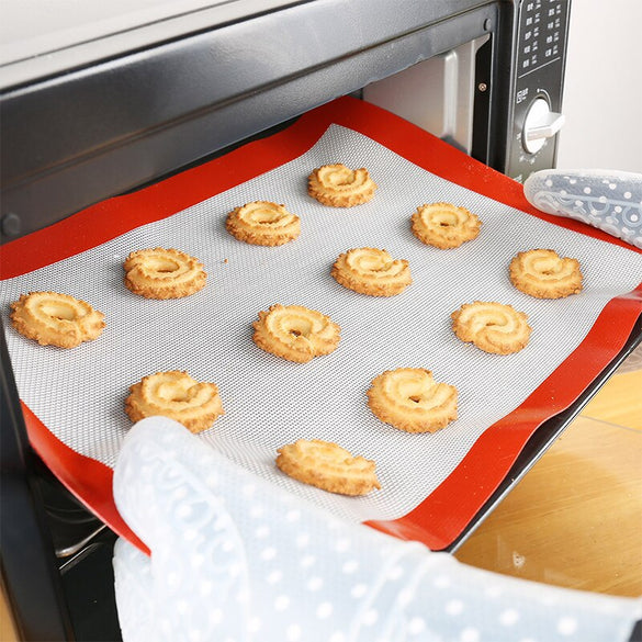Non-Stick Silicone Baking Mats Cookie Pad Rolling Dough Mat High Temperature Resistant Glass Fiber Batters Flour Fondant