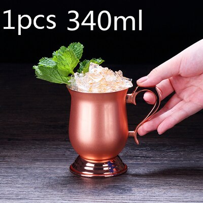 550ml Moscow Mule Copper Mugs Metal Mug Cup Stainless Steel Beer Wine Coffee Cup