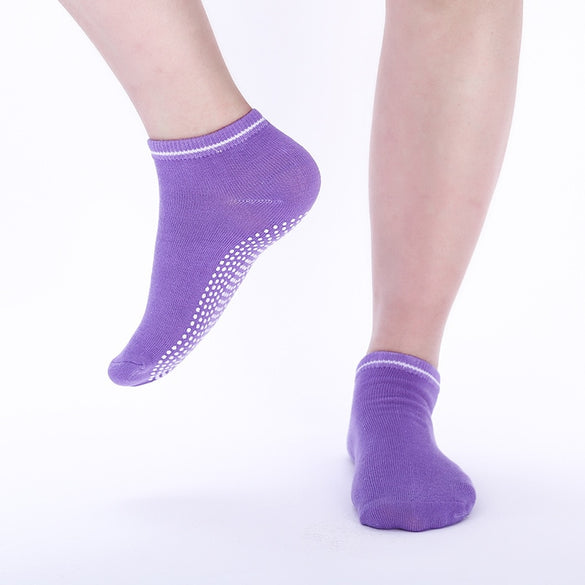 Women Yoga Socks non Slip ladies Anti Slip Silicone Gym Pilates Ballet Socks Fitness Sport Socks Cotton Breathable Elasticity