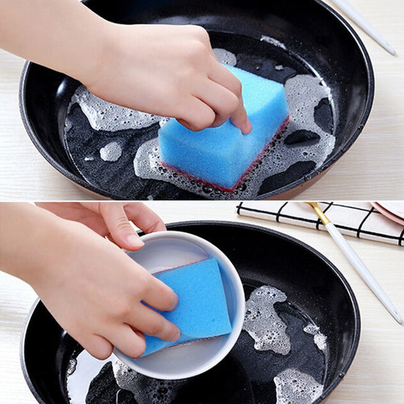 1/10pcs Household Dishwashing Sponge Washing Towels  Magic Sponge Eraser Microfiber Dish Kitchen Cleaning Tools
