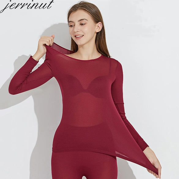 Jerrinut Thermal Underwear For WomenMen Winter Warm Long Johns Women's Thermal Underwear Set Thermo Underwear For MaleFemale