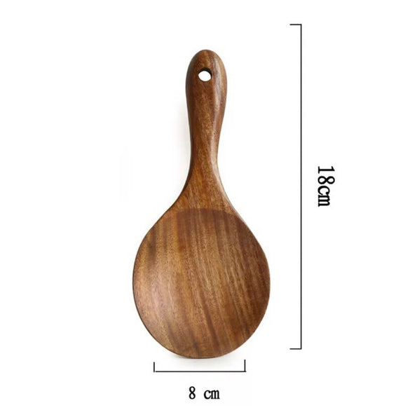 Hot Sale Lot Wooden Spoon Bamboo Kitchen Cooking Utensil Tool Soup Teaspoon Catering Kids Spoon kitchenware for Rice Soup