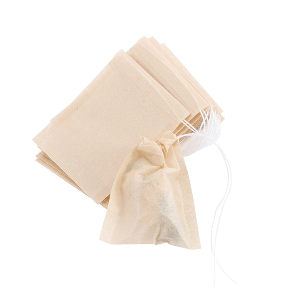 100 Pcs/Lot Round Tea Bags Empty Scented Tea Filter Bag With String Tie Heal Seal Paper Teabags For Herb Loose Tea Disposable