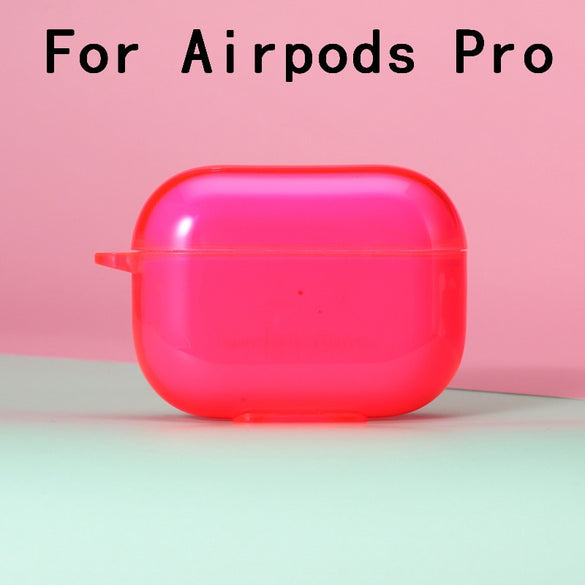 For AirPods Case Silicone Candy Color Transparent Fundas For Air Pods 2  Earphone Cases Protector For Airpods Pro Soft TPU Cover