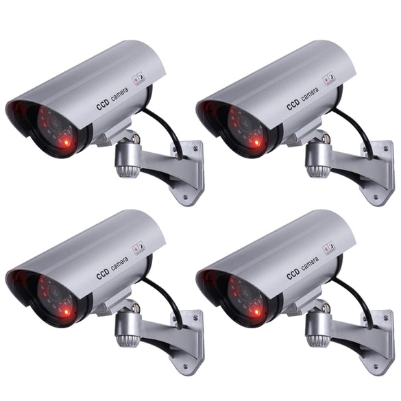 Waterproof Dummy CCTV Camera With Flashing LED For Outdoor or Indoor Realistic Looking Fake Camera for Security