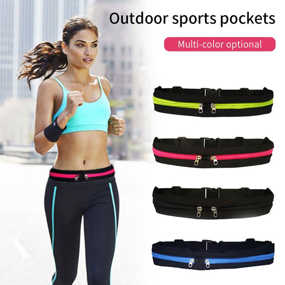 KISSCASE Universal Gym Waist Bag For iPhone X Xs Plus 6 6s Plus Adjusting button Running Sport Phone Pouch for iPhone 7 8 Plus
