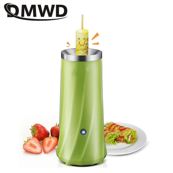 DMWD Single Tube Automatic Multifunctional Egg Roll Maker Electric Egg Boiler Omelette Master Sausage Machine Breakfast Egg Tool