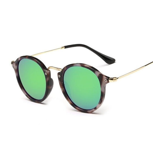 2016 Retro Male Round Sunglasses Women Men Brand Designer Sun Glasses for Women Alloy Mirror Sunglasses Ray Ladies Oculos De Sol