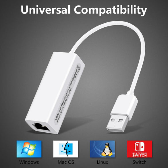 External USB Wired Ethernet Network Card Adapter USB to Ethernet RJ45 Lan for Windows 7/8/10/XP RD9700 For Win XP/7/8/10