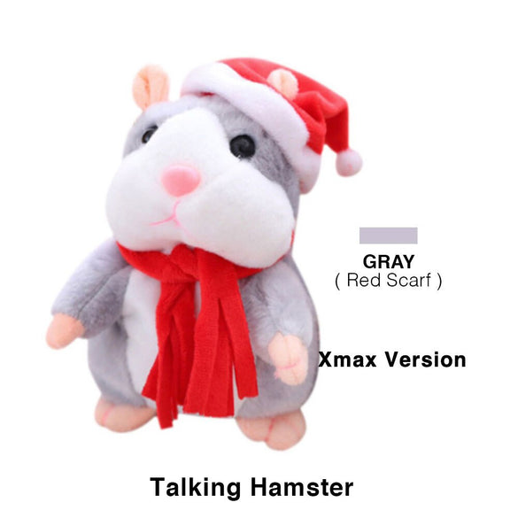 Enjoybay Talking Hamster Plush Toy Funny Electronic Stuffed Animals Hamster Bear Toy for Kids Play Hide Bear Toy Plush Toy