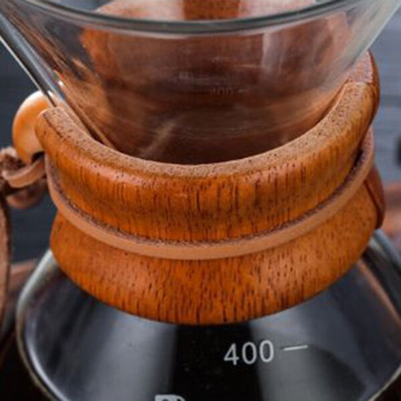 Pour Over Coffee Maker With Borosilicate Glass Manual Coffee Dripper Brewer-30
