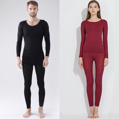 Jerrinut Thermal Underwear For WomenMen Winter Warm Long Johns Women's Thermal Underwear Set Thermo Underwear For MaleFemale