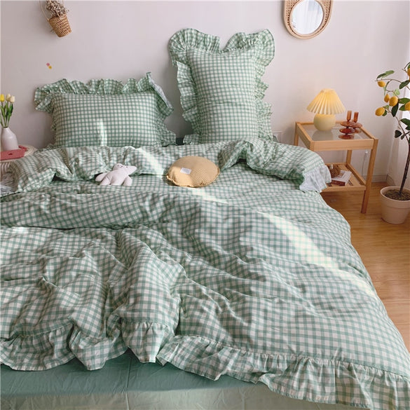 Cotton Bedding Sets Bed Cotton Duvet Flat Sheet Summer Bedding Set King Size Bed Set  Duvet Cover Bedspread Flat Sheet Pillowcas