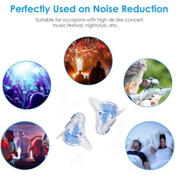 1Pair Noise Cancelling Earplugs For Sleeping Study Concert Hear Safe Noise Reduction Earplug Hear Protection Silicone Ear Plugs