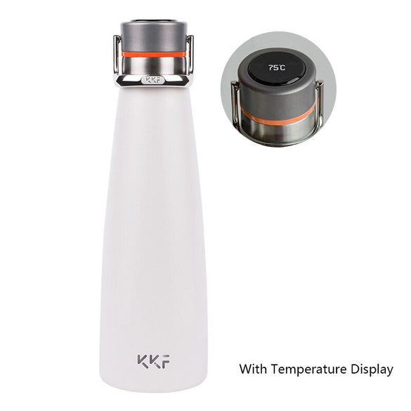 New KKF Thermos and Smart Temperature Display Vacuum Bottle 24h Vacuum Flask 475ML Travel Mug Stainless Steel Cup
