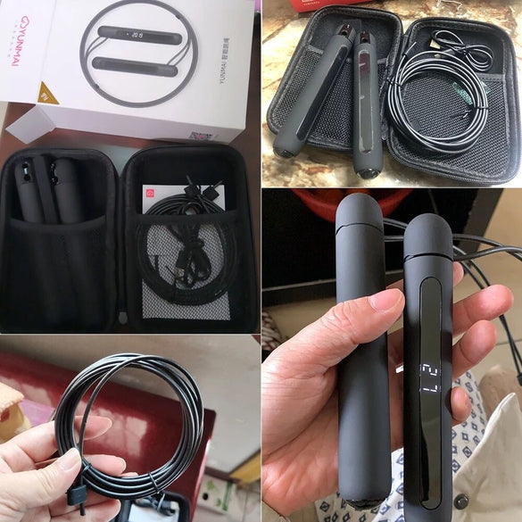 Xiaomi mijia YUNMAI Smart Training Skipping Rope APP Data Record USB Rechargeable Adjustable Wear Resistant Rope Jumping