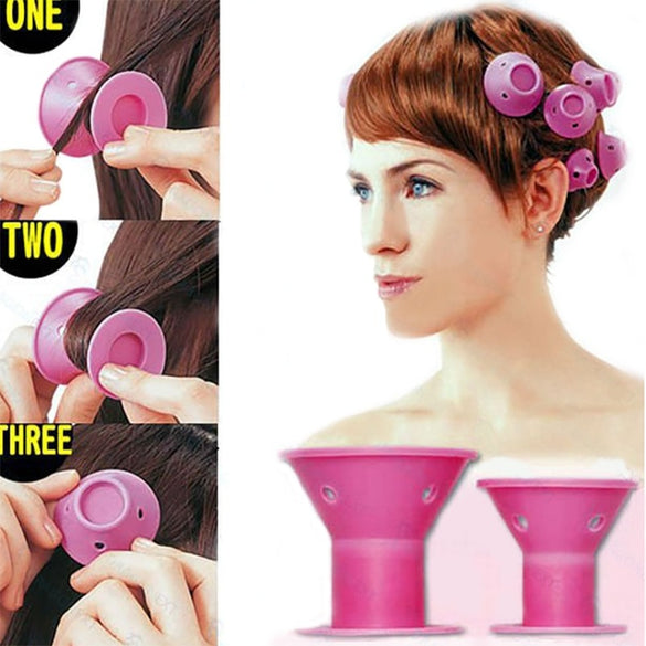 10/20/30pcs/set Soft Rubber Magic Hair Care Rollers Hair Curler No Heat No Clip Curling Styling DIY Women Silicone Fashion Tool