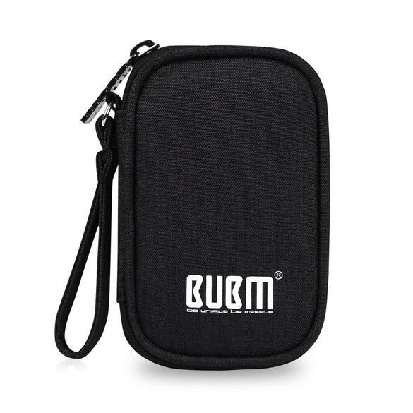 BUBM Earphone Carrying Case Holder Storage Bag USB Gadget Organizer Headphone Mini Pouch for Earbuds, Airpods, Cable, USB Drive