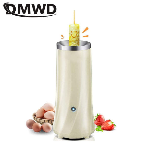 DMWD Single Tube Automatic Multifunctional Egg Roll Maker Electric Egg Boiler Omelette Master Sausage Machine Breakfast Egg Tool