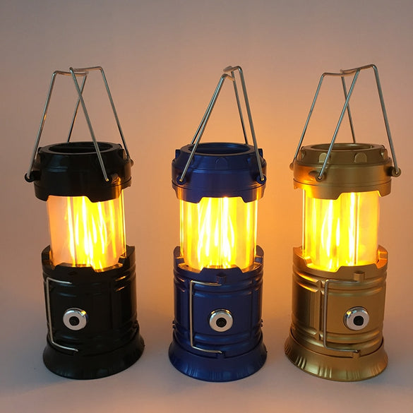 Portable LED Lantern Camping Light 2 Colors Ultra Bright Hand Emergency Lamp Outdoor Lanterna Tent Lights Flashlight Use 3*AAA