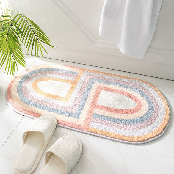 New Nordic Bath Mat Bathroom Carpet Non Slip Entrance Floor Mat Doormat Kitchen Absorption Rugs Tapete Para Sala Home Decoration