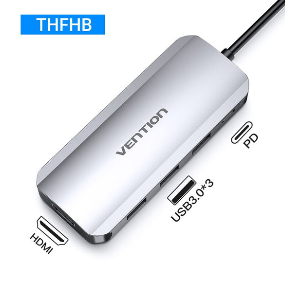 Vention Type C Hub USB C  to HDMI USB 3.0 HUB Thunderbolt 3 Adapter For MacBook Samsung S10/9 Huawei Mate 30 P30 Pro USB-C HUB