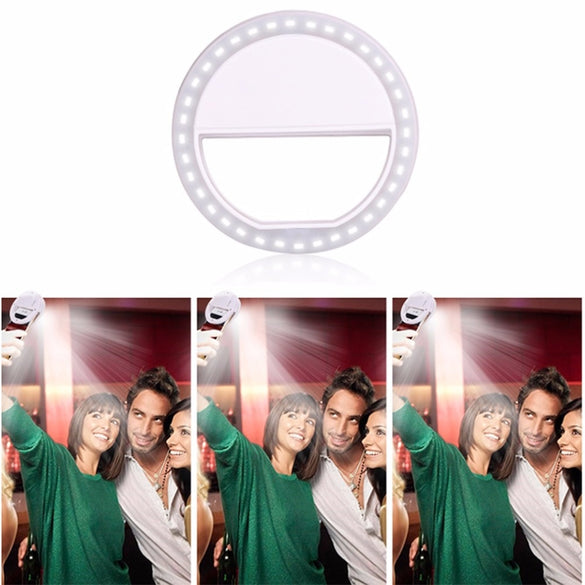 36 LED Selfie Ring Light For iPhone For Xiaomi For Samsung Huawei Portable Flash Camera Phone Case Cover Photography Enhancing