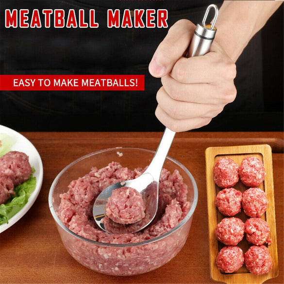 Non-Stick Creative Meatball Maker Spoon Meat Baller With Elliptical Leakage Hole Meat Ball Mold Kitchen Utensil Gadget Meat Tool